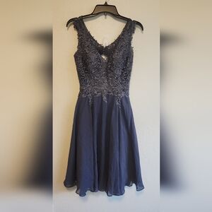 Dusty Purple Lace Cocktail Dress